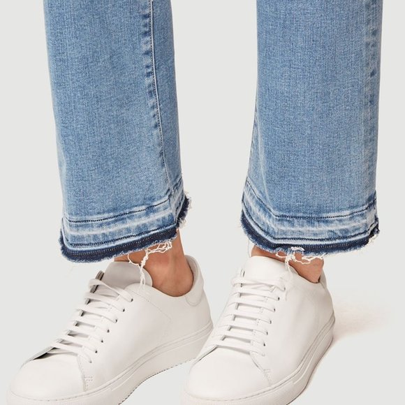 FRAME Denim Medium Wash Le Mini Boot Released-hem Cropped Jeans in Stowe Size 30 - Picture 5 of 11
